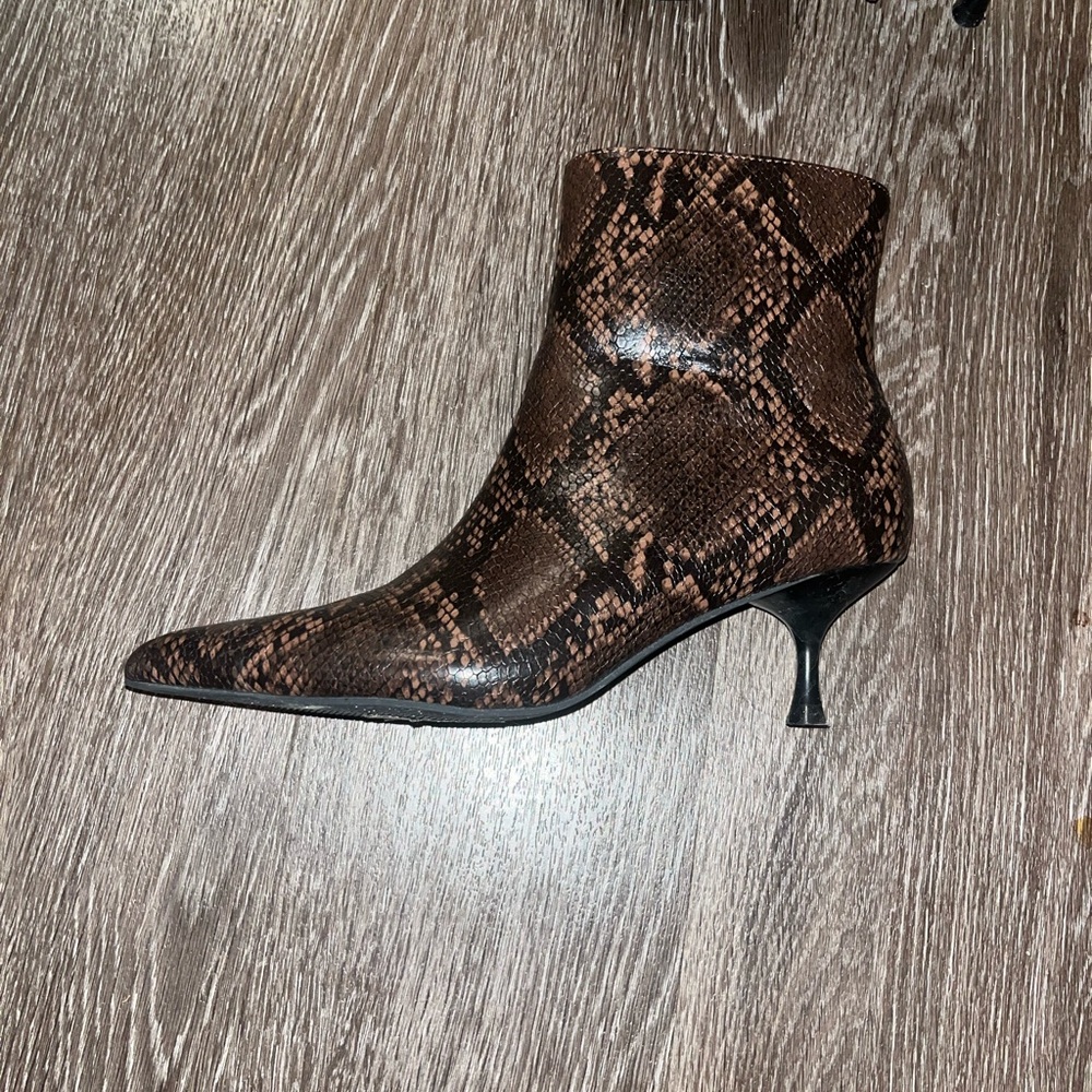 Snakeskin Ankle Boots